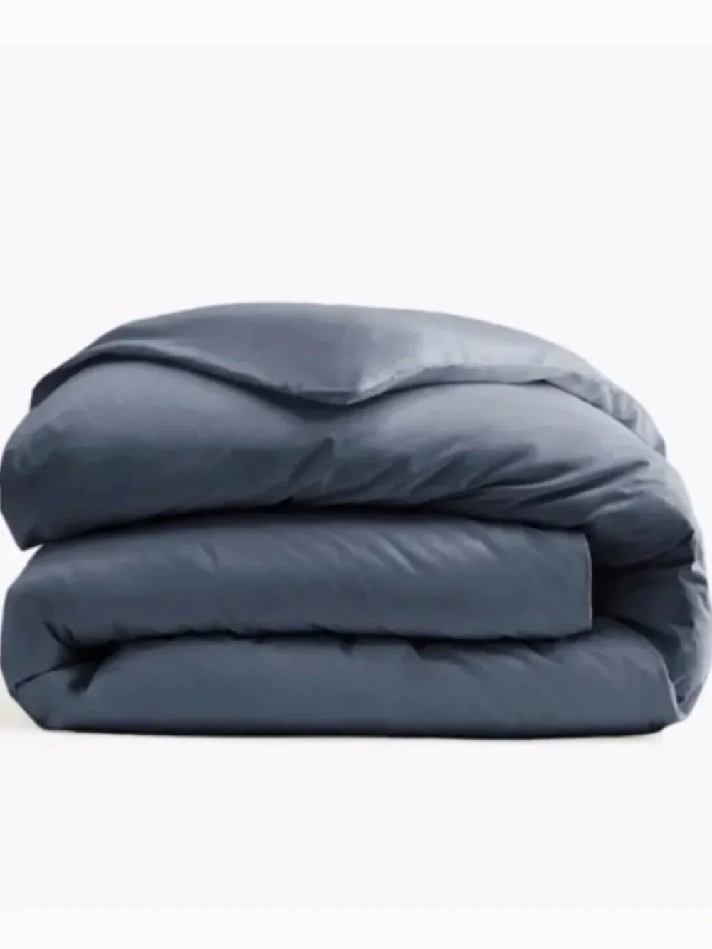 Quince Classic Organic Cotton Percale Queen Duvet Cover in Nightfall